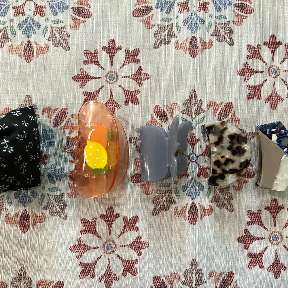 Bundle of 5 Hair Clips, Anthropologie, Universal Thread, LouLou and Boutique